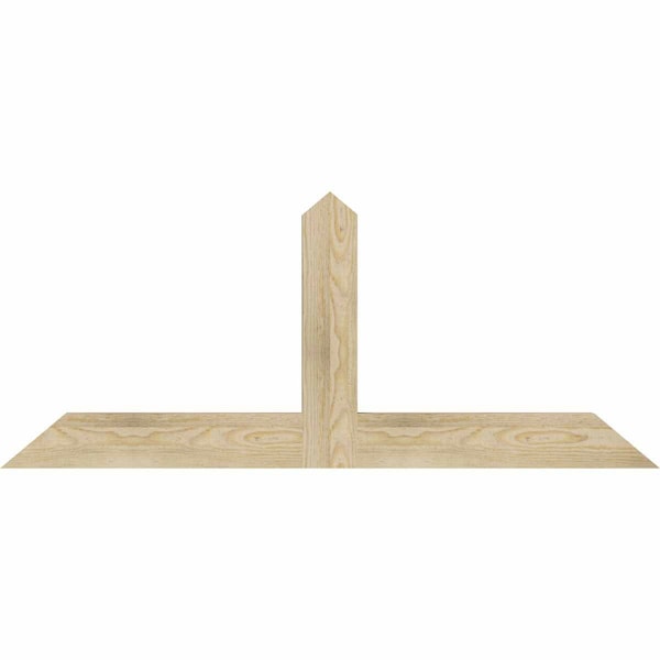 Ekena Millwork Portland Rough Sawn Timber Gable Bracket, Douglas Fir, 48"W x 20"H x 2"D x 4"F, 10/12 Pitch GBW048X20X0204POR00RDF - main